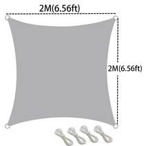 타프스크린 텐트 타프쉘 캠핑 캐노피 태양 대피소 전망대 정원 그늘 천으로 파티 야외 항해 방수포 화면 방수 천막 베이지 그레이 인쇄, [09] 2x2 gray