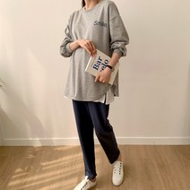 스마일 이중 코튼 수유티셔츠 귀여운 수유복