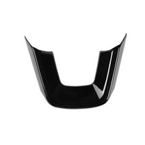 혼다 2022 2023 시빅 어코드 CRV HRV ZRV 스티어링 휠 장식 스티커 탄소 섬유 질감 인테리어, Black