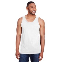 Champion 챔피온 남성용 링스펀 면 탱크 탑 (CP30) 블랙.