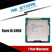 CPU 인텔 코어 i5 3450 3.10GHz 쿼드 6M 소켓 1155 CPU 프로세서 SR0PF, 한개옵션0