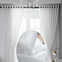 [비너스홈]먼지 없고 비침없는 호텔식 아일렛형 쉬폰커튼