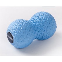 라크로스볼 마사지볼 땅콩볼 지압공 피너트 롤러 피트니스 볼 더블 라크로스 트리거 포인트 마사지 근막 릴리스 딥 티슈 마사지기, [01] 파란