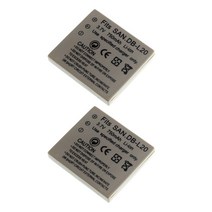 2x 새로운 배터리 Sanyo DB-L20 xskate VPC-C4V VCP-CG9 (D)