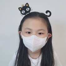 물음표고양이머리띠/고양이머리띠/동물머리띠