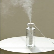 Pure10 유리병 미니가습기 초음파 USB 물상태확인가능 사무실가습기, 상세페이지 참조