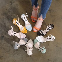 린다 9cm 스트랩 샌들 힐 9color