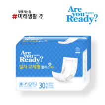 미래생활 아유레디 속기저귀 일자형 교체 패드 30매, 30매 x 1팩