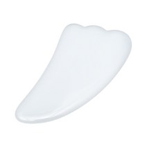 천연 옥 경락 마사지 괄사 빗괄사 마사지기 TQ0281, 03) 백옥 날개형 1개