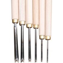 우드카빙 V 모양 나무 조각 끌 0.1-0.8cm 노출 삼각형 목공 조각용 손 칼, [01] 1mm, 01 1mm