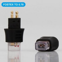 신제품 금도금 폰 컨버터 MMCX/2pin 0.78mm 케이블 FOSTEX TH900 MKII MK2 TH600 TH909 셋 오디오 잭, 2pin-black