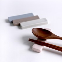라일 국산 도자기 직사각 수저받침 4color, 1p, 브라운