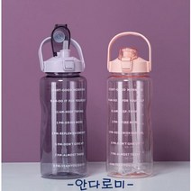 [당일출고]2L 물병 보틀 텀블러 2리터 다이어트 필수템, 핑크