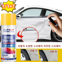 1/1+1 자동차 도장면 스크래치 리무빙 스프레이 친환경 보수 스프레이 모든 자동차적용 가능, 어렌지