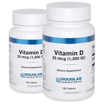 더글라스랩 비타민 D3 1000 IU 100 정 2통 Vitamin D3 25 mcg Tablets, 100개입