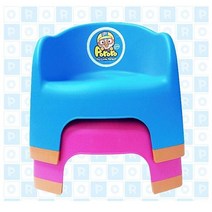 뽀로로라운드의자 어린이 의자 유아의자 목욕의자 미니의자, 핑크