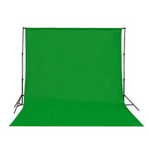 크로마키배경천 크로마키 배경천 개인방송 스튜디오 2X3m 상품촬영겸용, 그린 2x3M 거치대세트, 1개