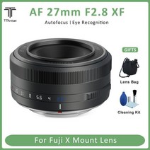 TTArtisan 27mm F2.8 자동 초점 눈 인식 후지 필름 XF X-A X-T X-E X 프로 X-S X-M X-H FX 마운트 렌즈, Grey