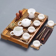 휴대용 다도세트 일본 도자기 세트 보온 화사 유리 일본다기세트 여행 4인용 6인용 보이차잔, N