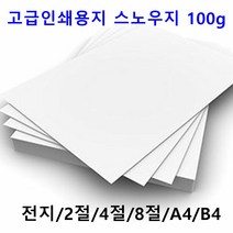 남도피앤피 스노우지 100g A4 B4 2절 4절 전단지 홍보물 카달로그 인쇄용지 레이저프린터, 전지 20매, 1개