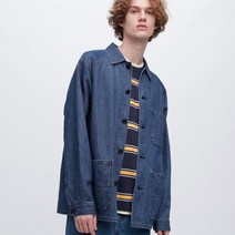 457212 일본 유니클로 유틸리티 데님 자켓 코튼 린넨 셋업