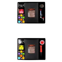세인트나인 3구 칼라골프공 양말세트 선물용 홀인원기념 골프공선물 비거리, 2in1실리콘버디볼마커, 에이밍골프티