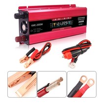 차량용인버터 car power converter dc 12v 24v to ac 220v lcd 600w 1200w 2000w 충전기 변압기 led 디스플레이 범용 파워뱅크 44, LCD2000W-- 12V-220V
