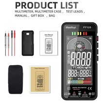 NEW 6000 Count Digital Multimeter Smart Anti-Burn AC Voltage RMS Capacitance Ohm Hz NCV, 01 FY123