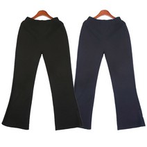 여성 데일리 편한 무지 스판 부츠컷 밴딩 팬츠 바지