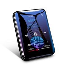 터치 스크린 블루투스 MP4 플레이어 8GB 음악 FM 라디오 전자책, 검정, 64GB