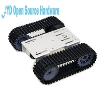 아두이노 키트 코딩 1 세트 미니 T101 스마트 로봇 탱크 섀시 arduino DIY 성인장난감 부품 33GB-520 모터와 추적 된 자동차, [01] Silver, 01 Silver