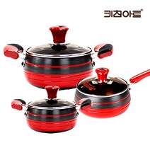 키친아트 신비 경질 냄비세트 3종A 양16+편수18+양20, 단품
