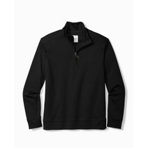 [143070][써스데이아일랜드]토미 바하마 남성 T223450 마르티니크 하프집업 맨투맨 블랙 M