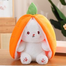 귀여운 솜 봉제 애착 인형 토끼 베개, 당근 토끼