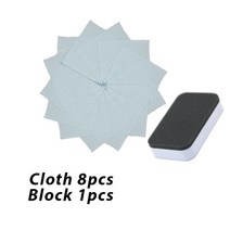 세차버킷 스퀘어 나노 세라믹 자동차 청소 천 자동 흡수성 마이크로 화이버 닦는 걸레 워시 타월 건조 10x10cm 건조용 차량용, [03] 8cloth1block