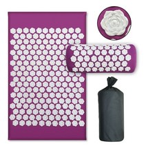 손 발 지압 표 어싱패드 지압기 지압볼 지압펌프 매트pranamat lotus 요가 목, 협력사, 연꽃 - 보라색