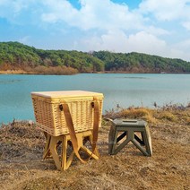 센트팜 캠핑 스피드 스툴 경량 접이식 등산 낚시 백패킹 bbq 비비큐 의자 체어, 탄