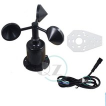 풍량계 풍향풍속계 디지털 풍속계기상 관측소 야외 풍속 센서 태양 추적 시스템 풍향, 06 Pulse PNP