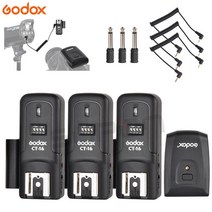 무선 동조기 카메라 촬영 조명 Godox ct-16 16 채널 라디오 플래시 트리거 +, 1 트리거 3 수신기