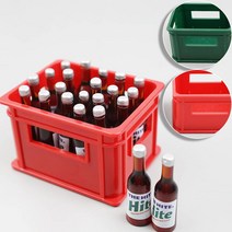 미니어처 술병 한짝 모형 한박스 6cm 2색 택1 디오라마 공방 소품 재료 피규어 미니어쳐, 레드