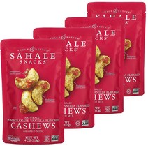사할리스낵 사헬 스낵 캐슈 그레이즈드 믹스 천연 포메그레이트 석류 바닐라 113G x 4개