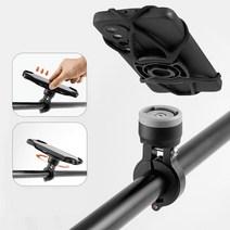 오투휠스 조홀스 탈부착 실리콘 자전거 핸드폰거치대 360도 회전, 스트랩형