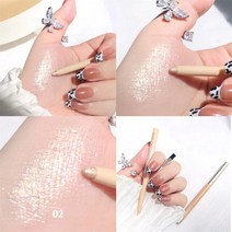 쉐딩 글로우 하이라이트 스틱 컨투어링 여성 다이아몬드 반짝이 형광펜 크림 메이크업 페이스 컨투어 글로, 한개옵션1, 04 style2-02-1PC