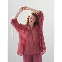 마나 디자이너 스트링 퍼프 셔링 셔츠 a990680