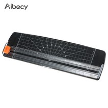 재단기 aibecy 휴대용 종이 트리머 a4 크기 종이 커터 절단기 12 인치 절단 너비 공예 종이 사진 라미네이트 용지, 검은 색