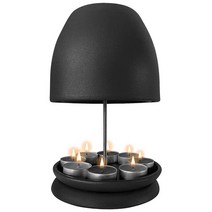 인테리어벽난로 아파트난로 가정용난로 실내용불멍난로 실내용난로 실내화목난로차 빛 오븐 차 빛 히터 우아한 차 빛 오븐 휴대용 차 빛 벽난로 이중 벽 테이블 벽난로 양초 히터, 검은색, 01 BLACK