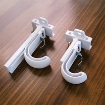 커튼봉 높이조절 브라켓 (3개 1세트), 아이보리