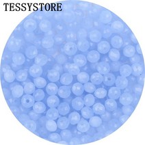 오스트리아면 처리 된 크리스탈 비즈 쥬얼리 만들기위한 여러 가지 빛깔의 스페이서 라운드 유리 Diy 액세서리 4mm/6mm, [02] 4X6mm 50pcs, [37] B421