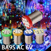 10PCS Ba9s 44 47 T11 T4W 총검 AC 6V/6.3V 1206 3020 8SMD LED 핀볼 기계 전구 램프 비 고스트/깜박임 방지, [05] WHITE, [01] 6V 63V
