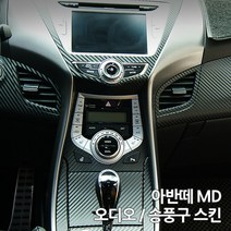 스키니스킨 아반떼 MD [2012~13년식] 오디오 / 송풍구 스킨, [카본]CARBON.BLACK